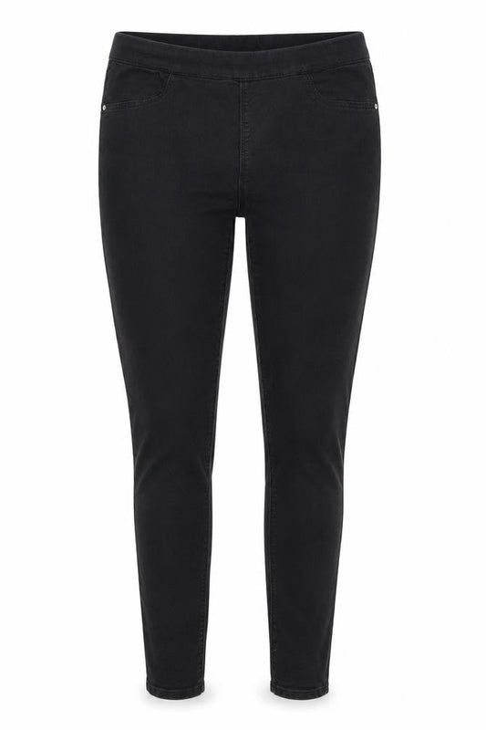 Papaya Womens Black  Polyester Jegging Trousers Size 10 L28 in Regular