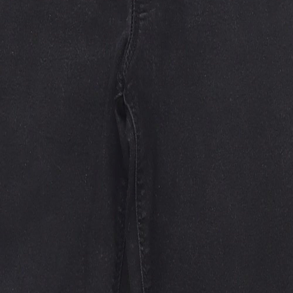 Papaya Womens Black  Polyester Jegging Trousers Size 10 L28 in Regular