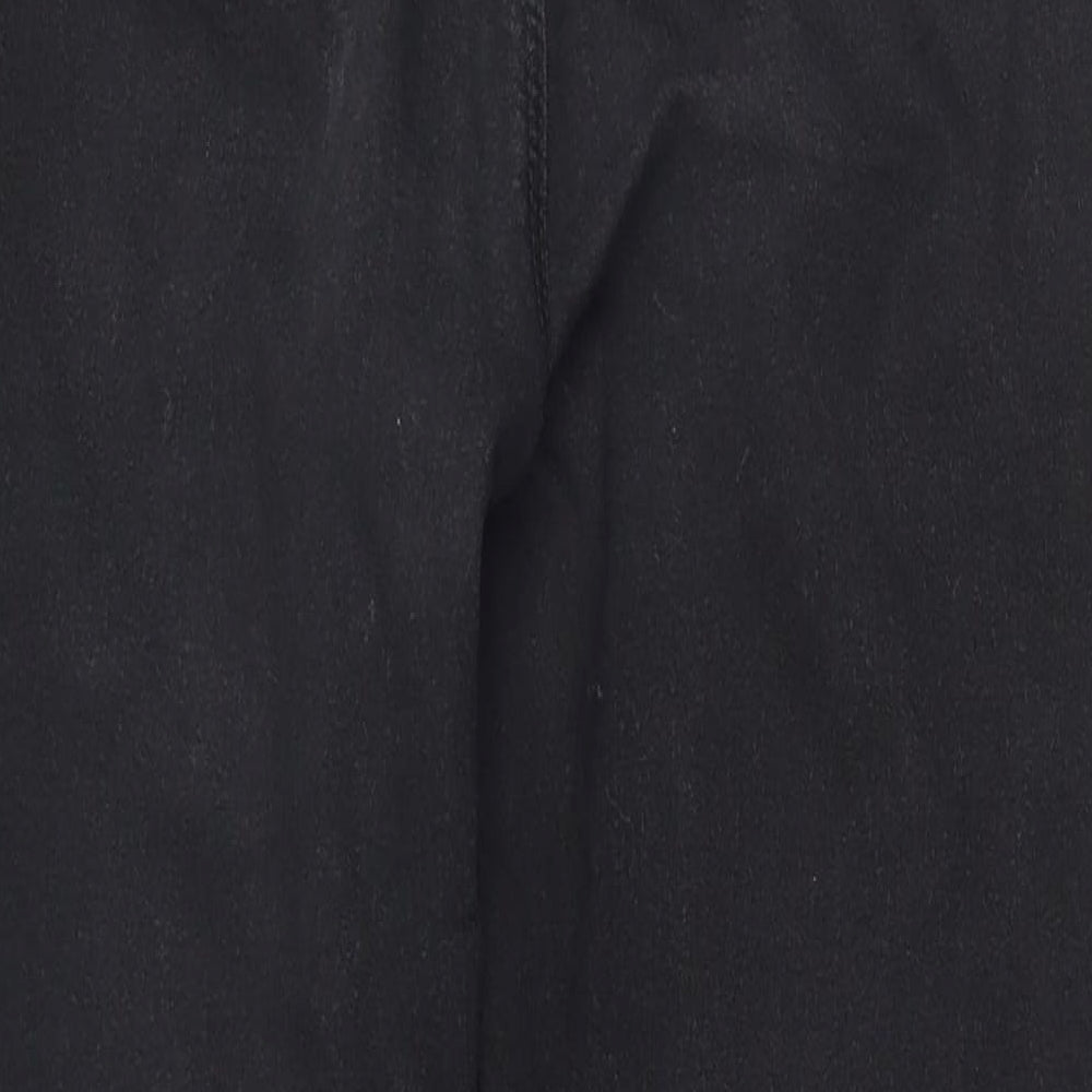 Papaya Womens Black  Polyester Jegging Trousers Size 10 L28 in Regular