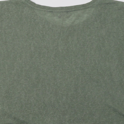 Peacocks Womens Green  Polyester Basic Blouse Size 10 Boat Neck - C'est La Vie