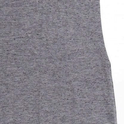 New Look Womens Grey  Polyester Basic Tank Size 8 Round Neck