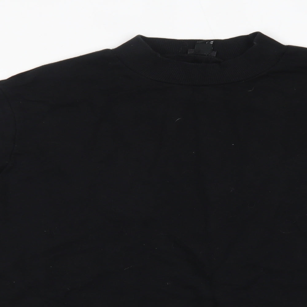 River Island Womens Black High Neck  Polyester Pullover Jumper Size S