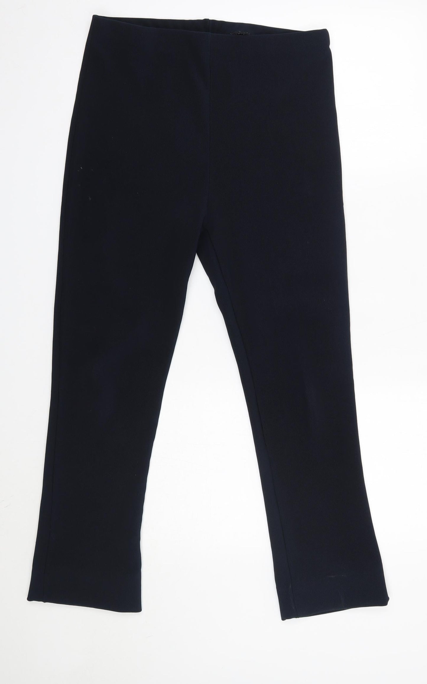 Preworn Womens Blue  Polyester Trousers  Size 12 L26 in Regular