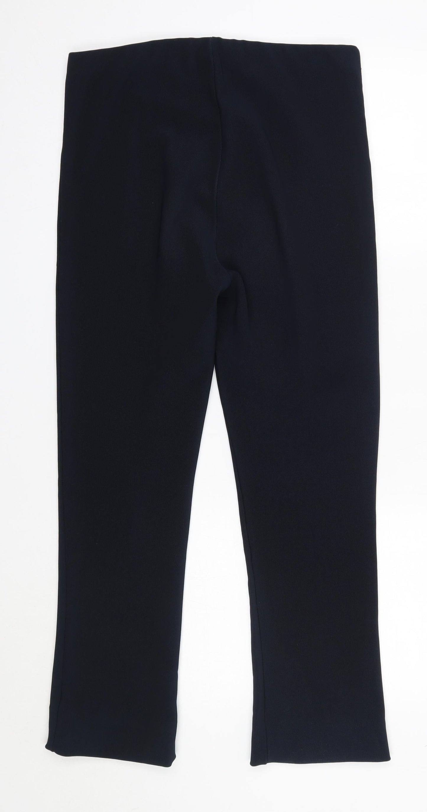 Preworn Womens Blue  Polyester Trousers  Size 12 L26 in Regular