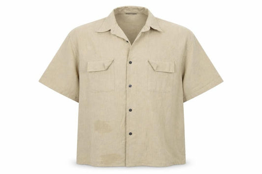 Urban Spirit Mens Beige  Polyester  Button-Up Size XL Collared