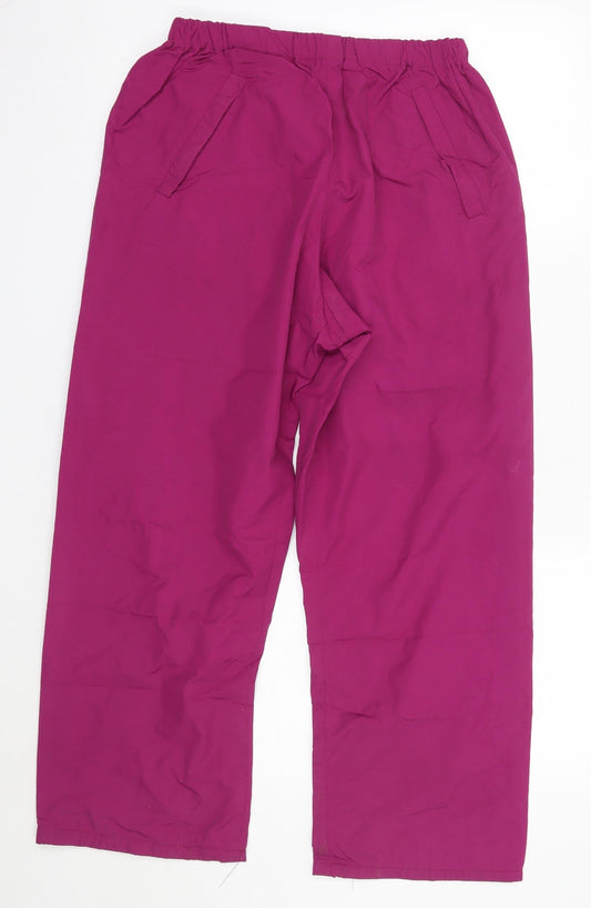 Ballinger Womens Pink  Polyester Trousers  Size 10 L27 in Regular