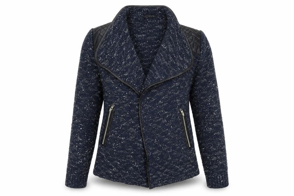 Quiz Womens Blue V-Neck  Polyester Cardigan Jumper Size S
