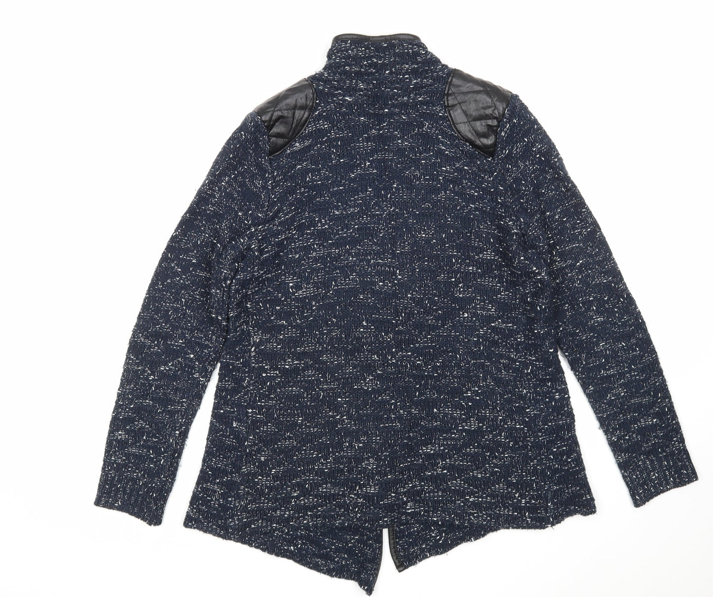 Quiz Womens Blue V-Neck  Polyester Cardigan Jumper Size S