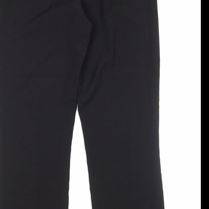 Debenhams Womens Black  Polyester Trousers  Size 12 L29 in Regular
