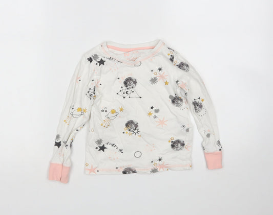 TU Girls Multicoloured  Cotton Top Pyjama Top Size 3-4 Years