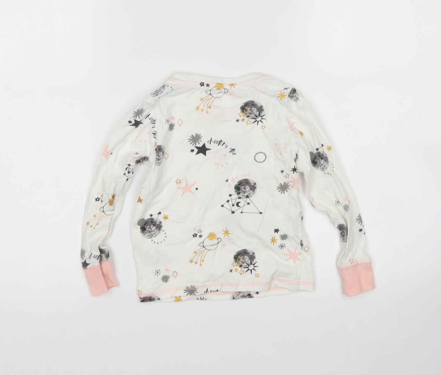 TU Girls Multicoloured  Cotton Top Pyjama Top Size 3-4 Years
