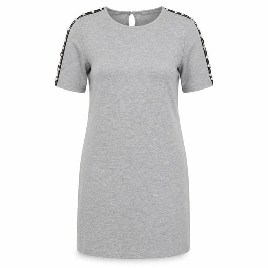 ASOS Womens Grey  Polyester Jumper Dress  Size 8  Round Neck