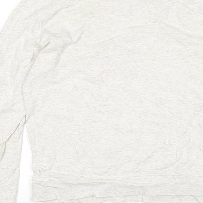 H&M Womens Grey  Cotton Pullover Sweatshirt Size S