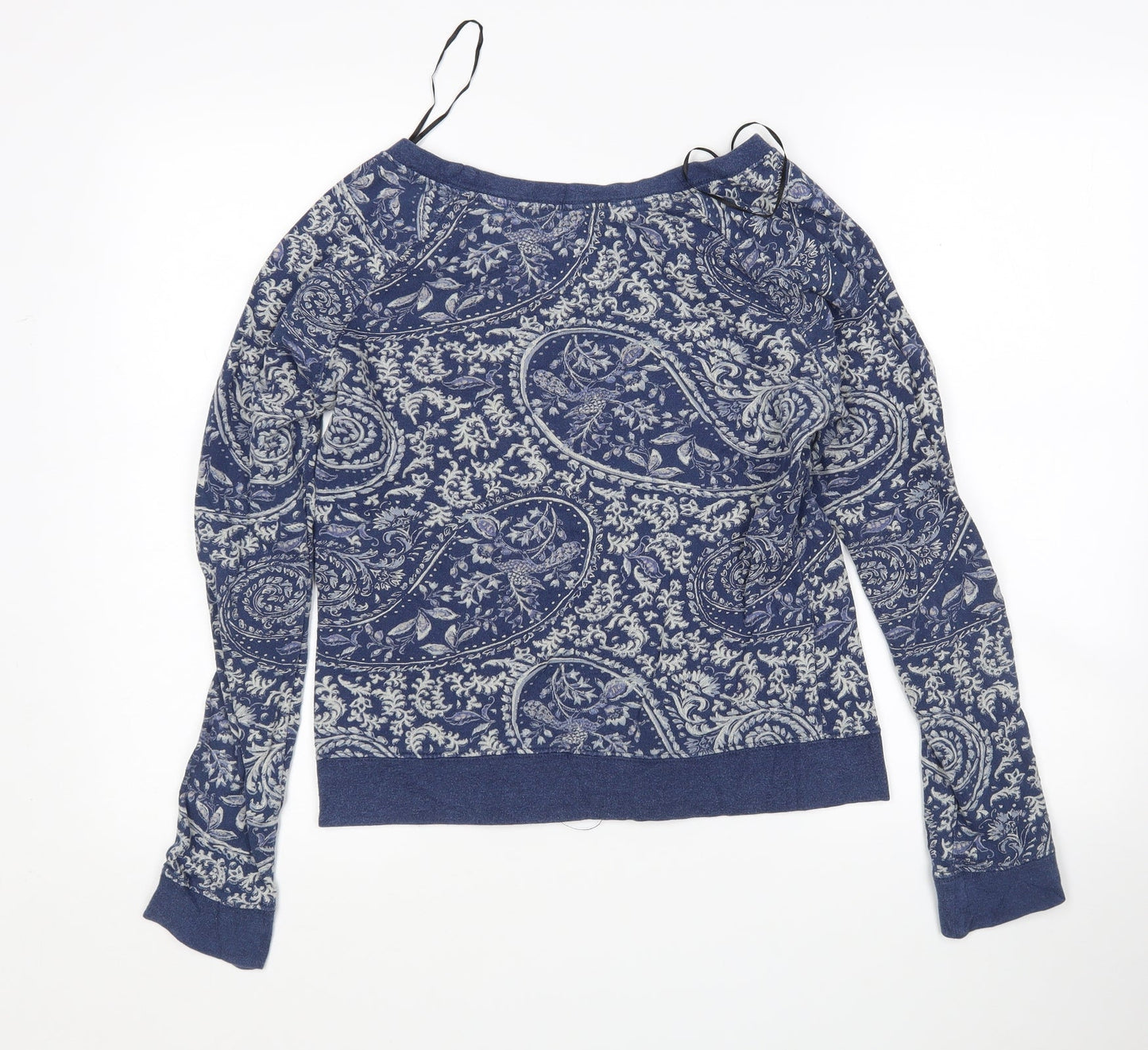 H^M Womens Multicoloured Paisley Cotton Pullover Sweatshirt Size M