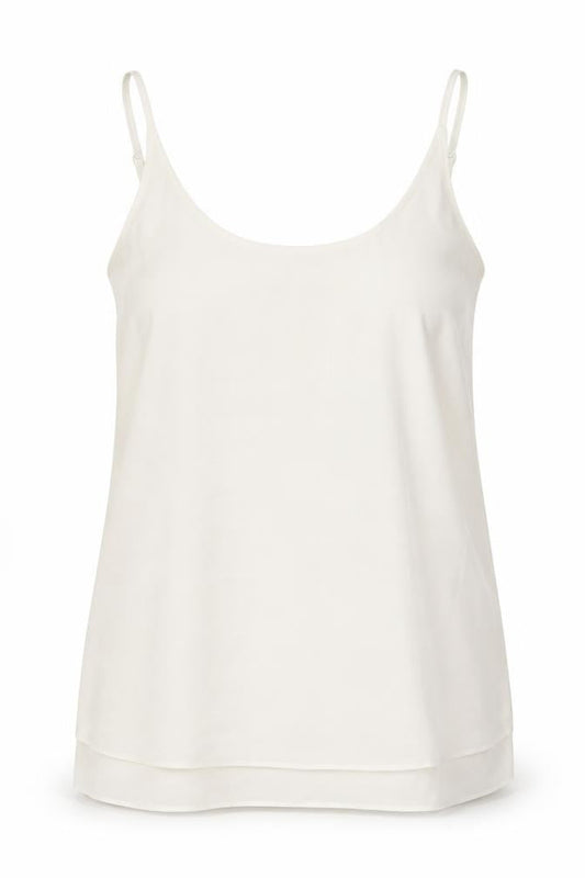 Miss Selfridge Womens White   Basic Tank Size 12 Scoop Neck