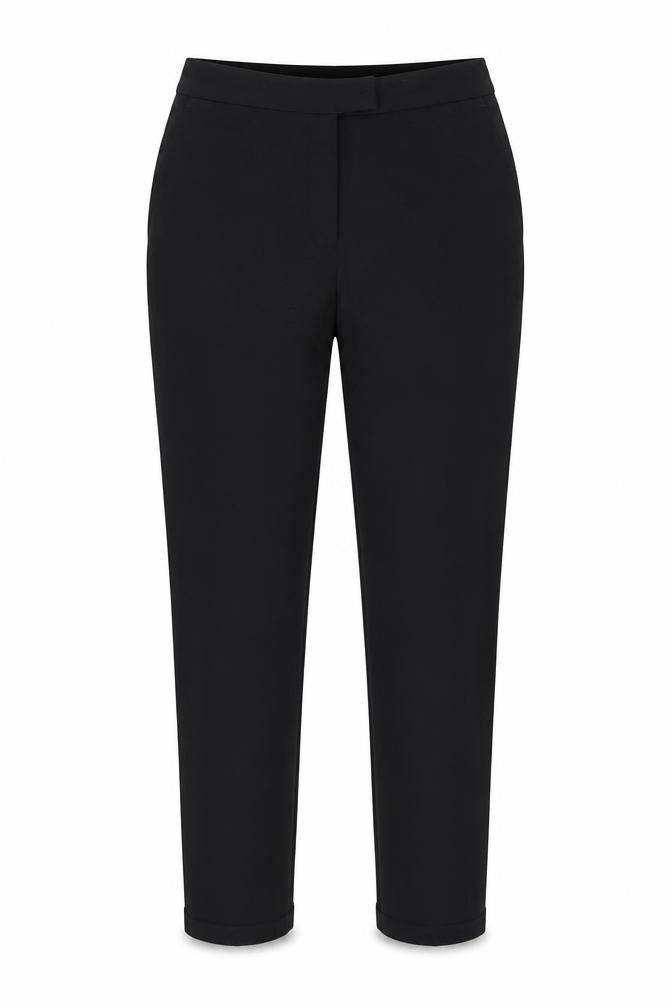 F&F Womens Black  Polyester Dress Pants Trousers Size 12 L27 in Regular
