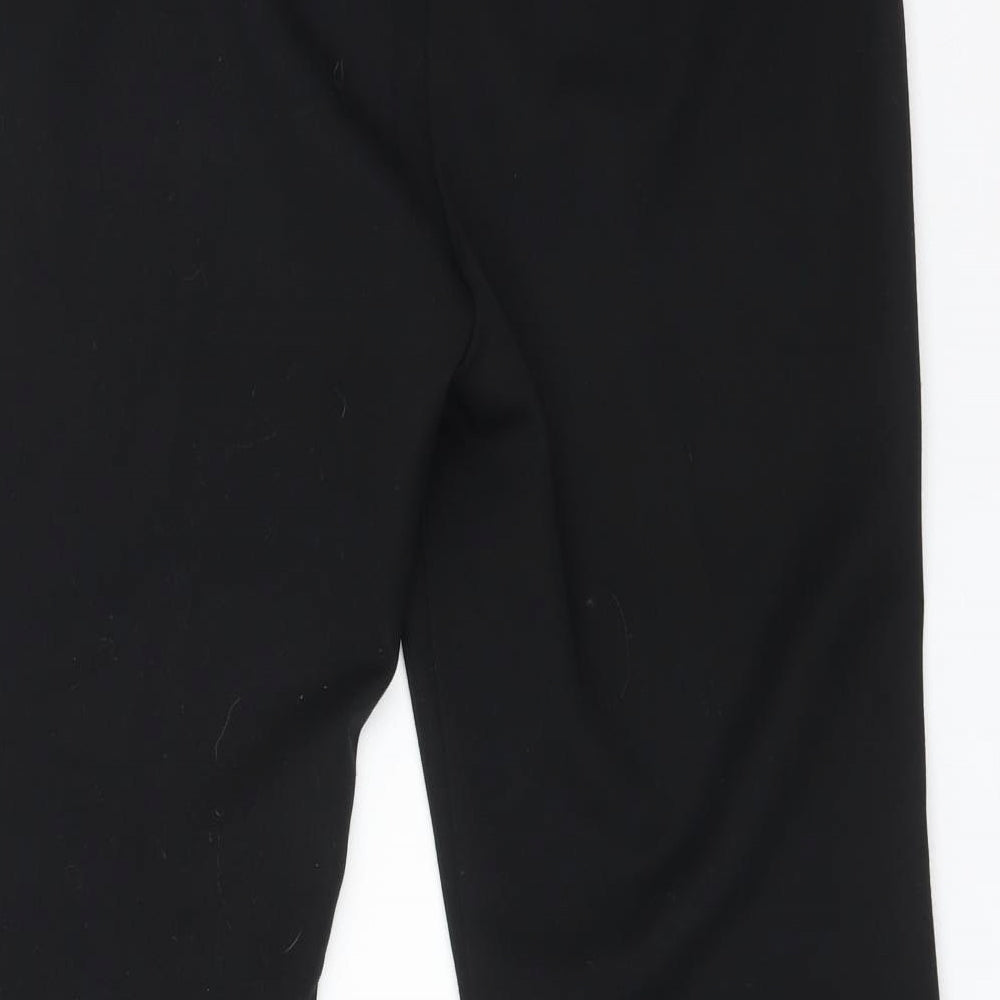 M&S Womens Black  Polyester Dress Pants Trousers Size 14 L27 in Regular