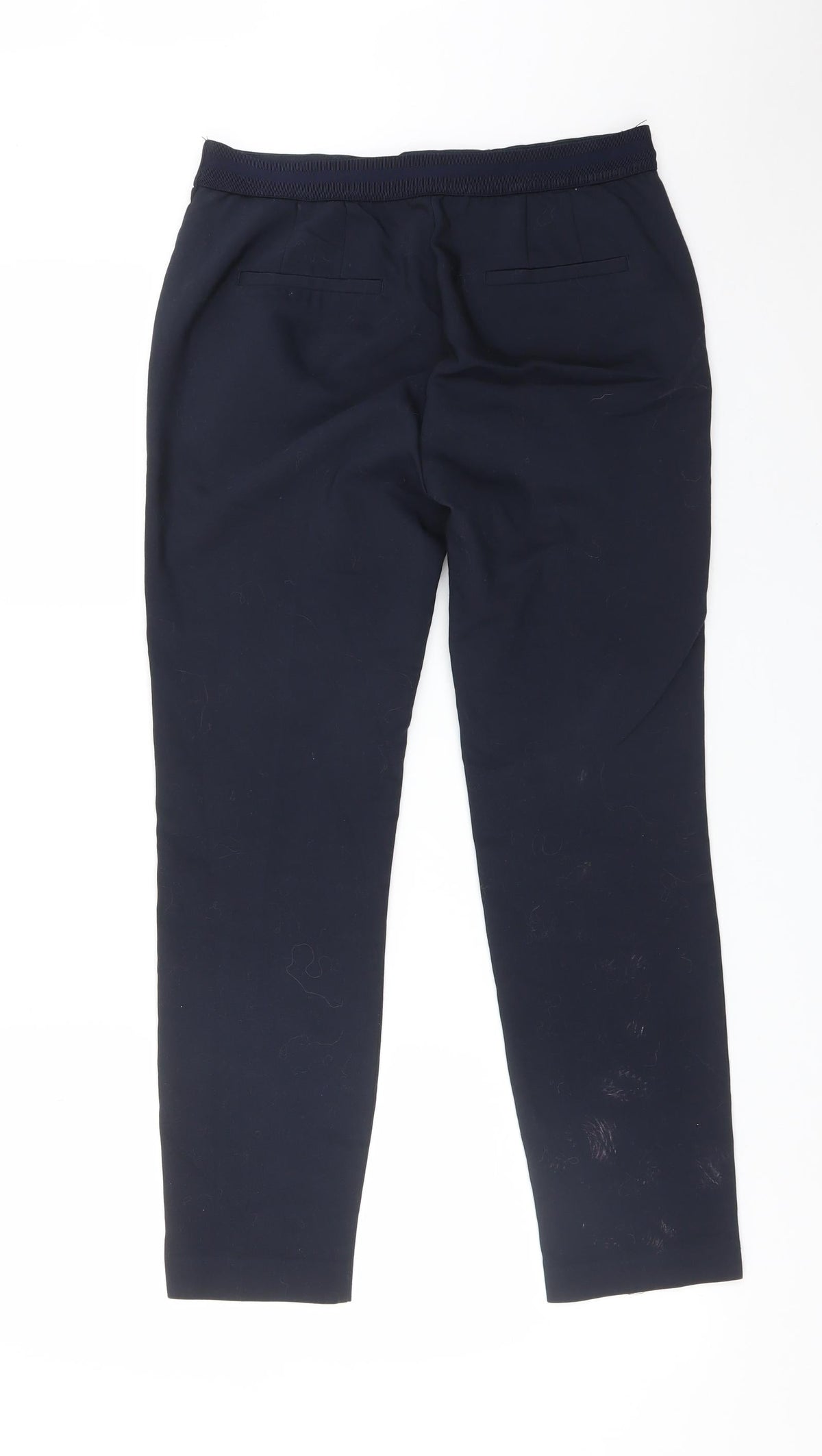 Zara Womens Blue  Cotton Dress Pants Trousers Size M L26 in Regular