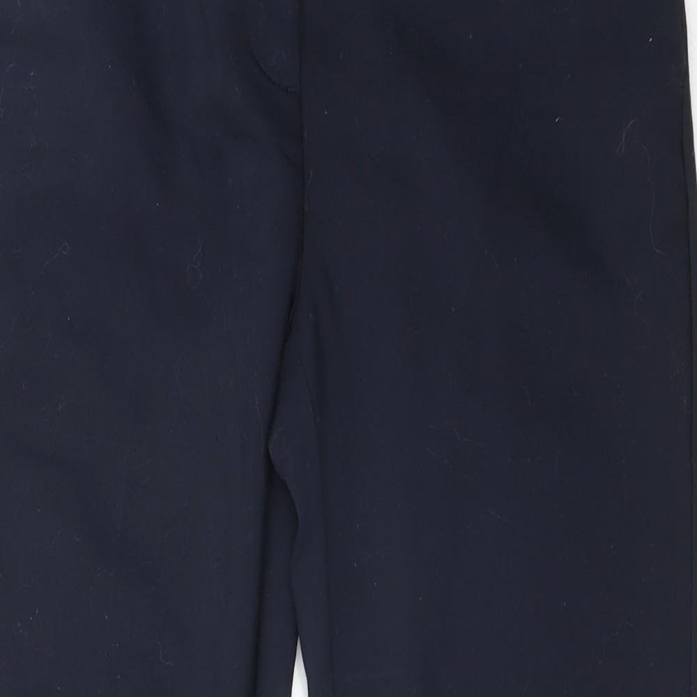 Zara Womens Blue  Cotton Dress Pants Trousers Size M L26 in Regular
