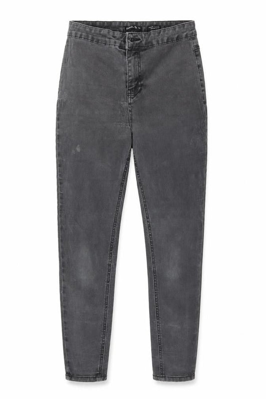 TU Womens Grey  Cotton Skinny Jeans Size 10 L25 in Regular