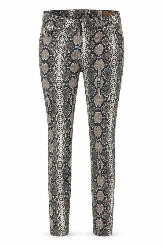 ASOS Womens Multicoloured Animal Print Cotton Skinny Jeans Size 28 L30 in Regular