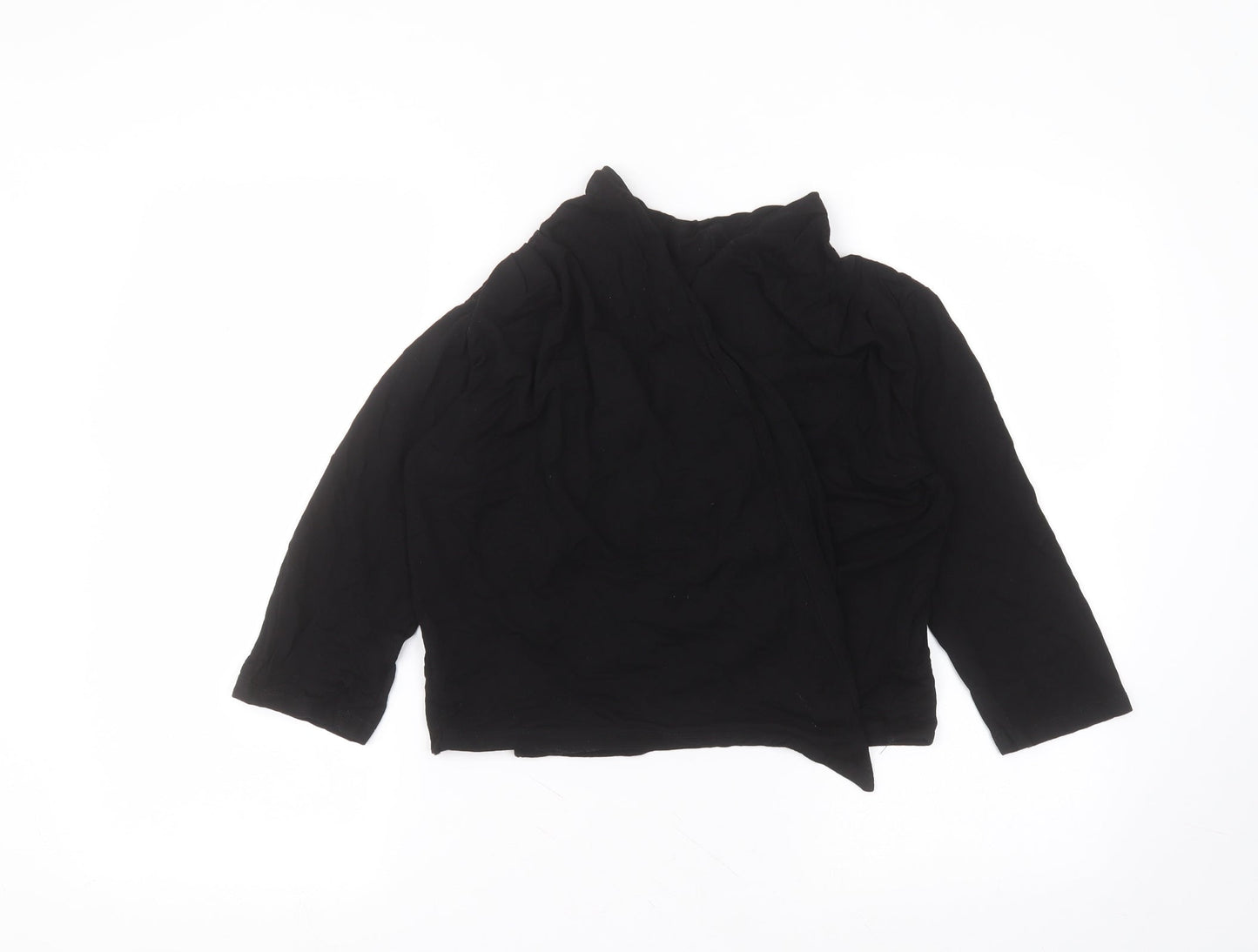 Debinhams Womens Black V-Neck  Viscose Cardigan Jumper Size 16