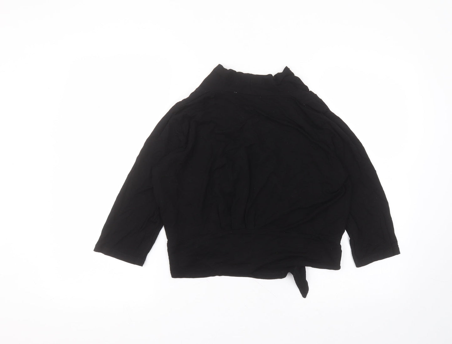 Debinhams Womens Black V-Neck  Viscose Cardigan Jumper Size 16