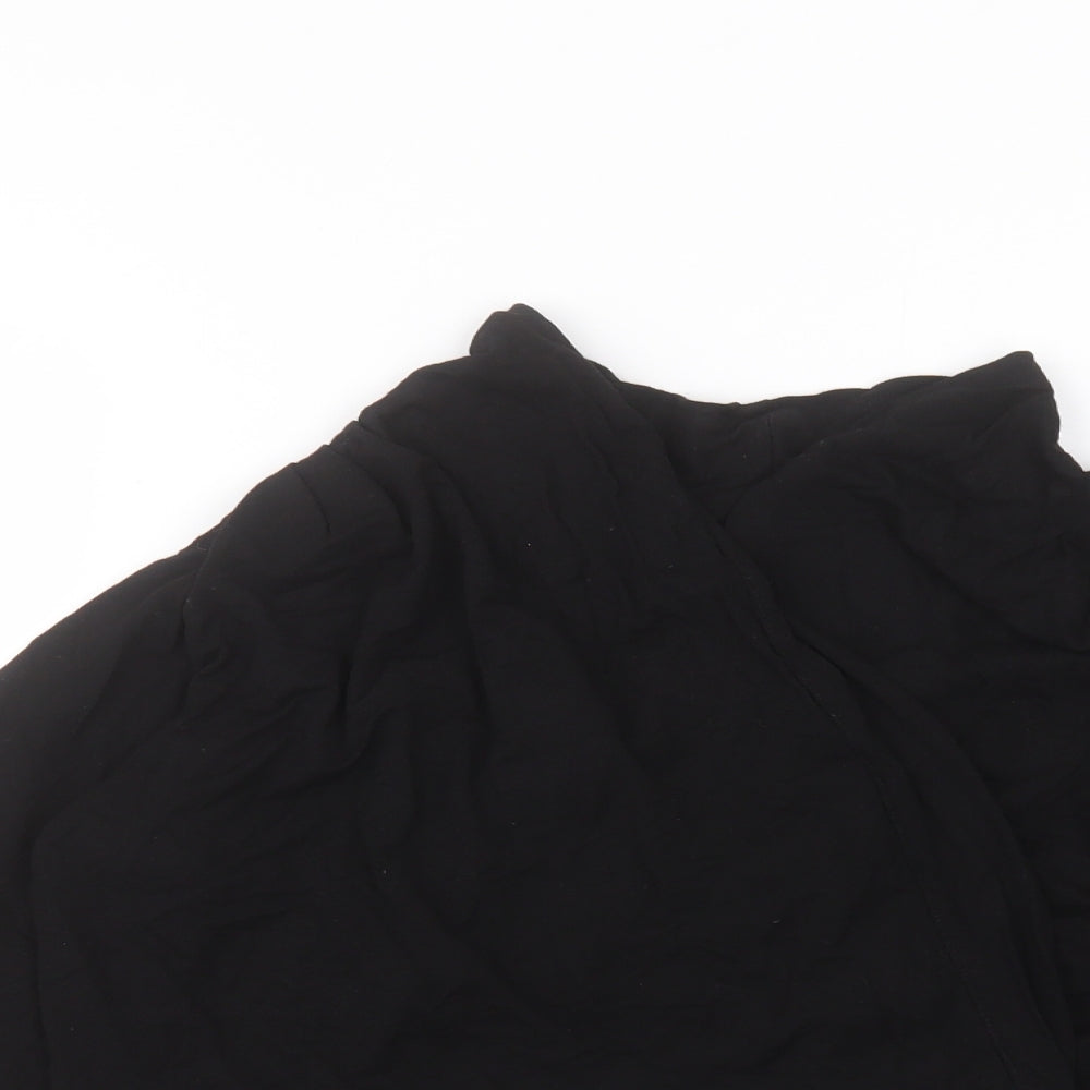 Debinhams Womens Black V-Neck  Viscose Cardigan Jumper Size 16
