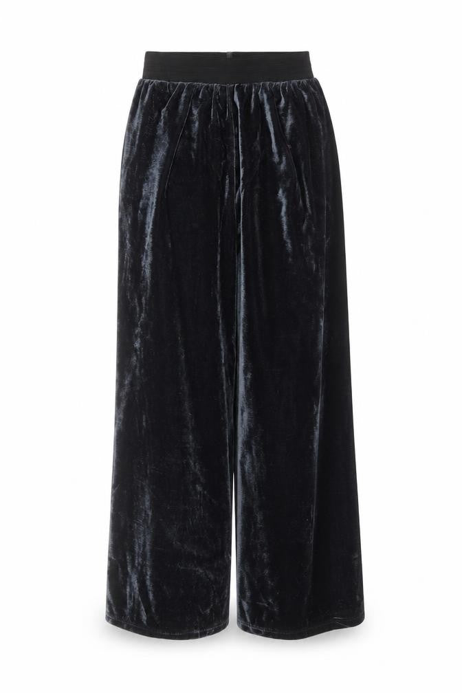 Yappa Womens Blue  Polyester Trousers  Size 8 L21 in Regular