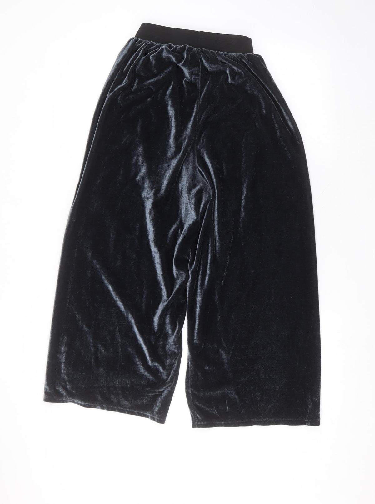 Yappa Womens Blue  Polyester Trousers  Size 8 L21 in Regular