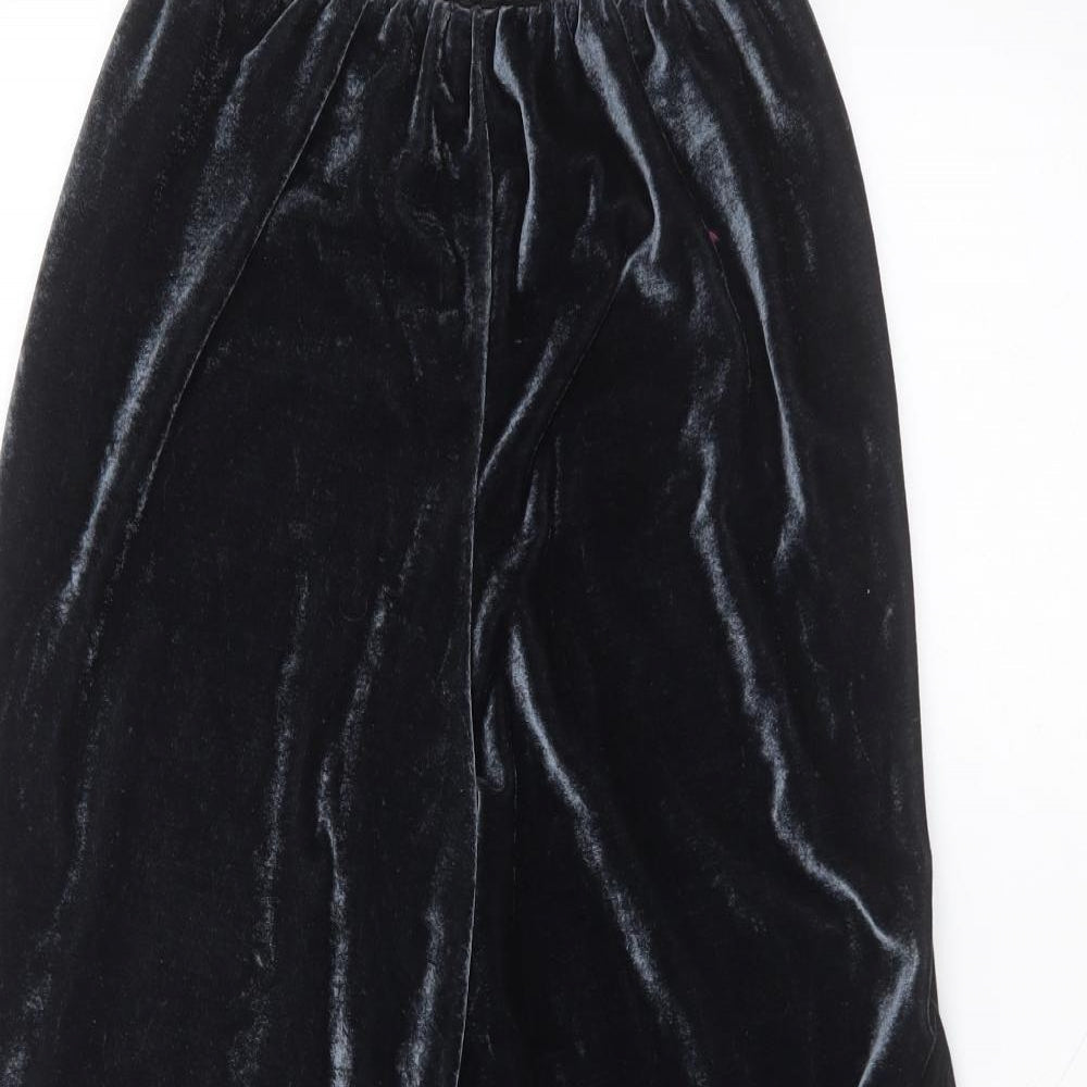 Yappa Womens Blue  Polyester Trousers  Size 8 L21 in Regular