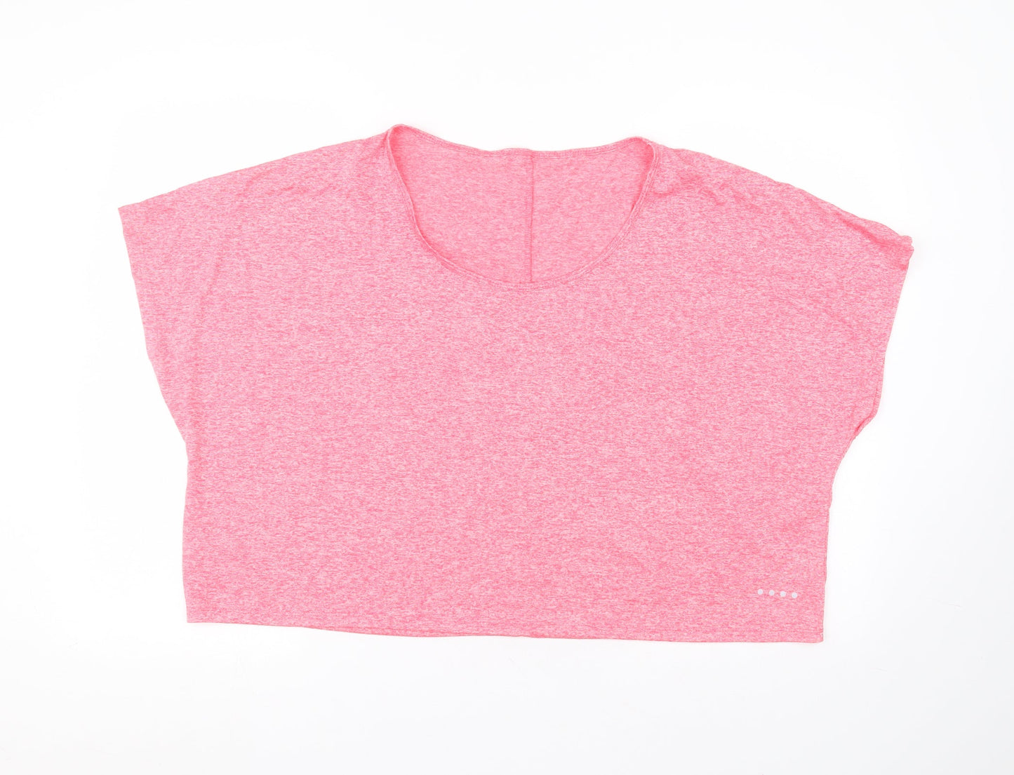 Matalan Womens Pink  Polyester Basic T-Shirt Size XL Round Neck