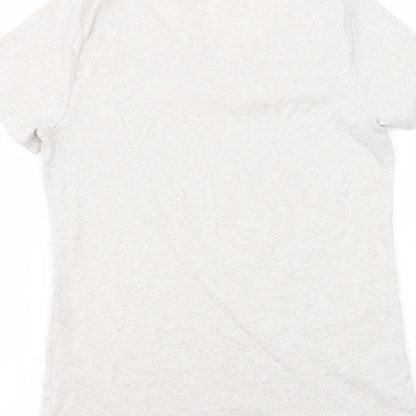 Preloved Bonmarché Womens White  Polyester Basic T-Shirt Size S Round Neck - Label