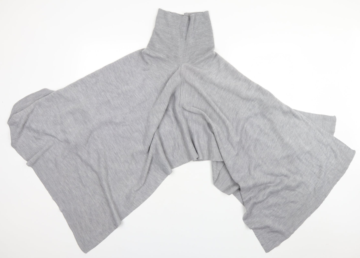 Preworn Womens Grey   Overcoat Poncho One Size