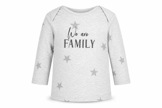F&F Baby Grey Geometric Cotton Basic T-Shirt Size 3-6 Months Round Neck