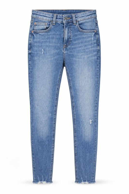 Denim & Co. Womens Beige  Cotton Skinny Jeans Size 8 L25 in Regular