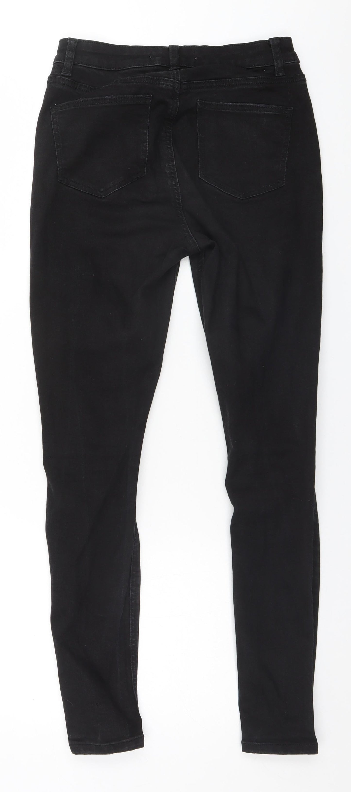 Marks and Spencer Womens Black  Cotton Skinny Jeans Size 6 L28 in Regular