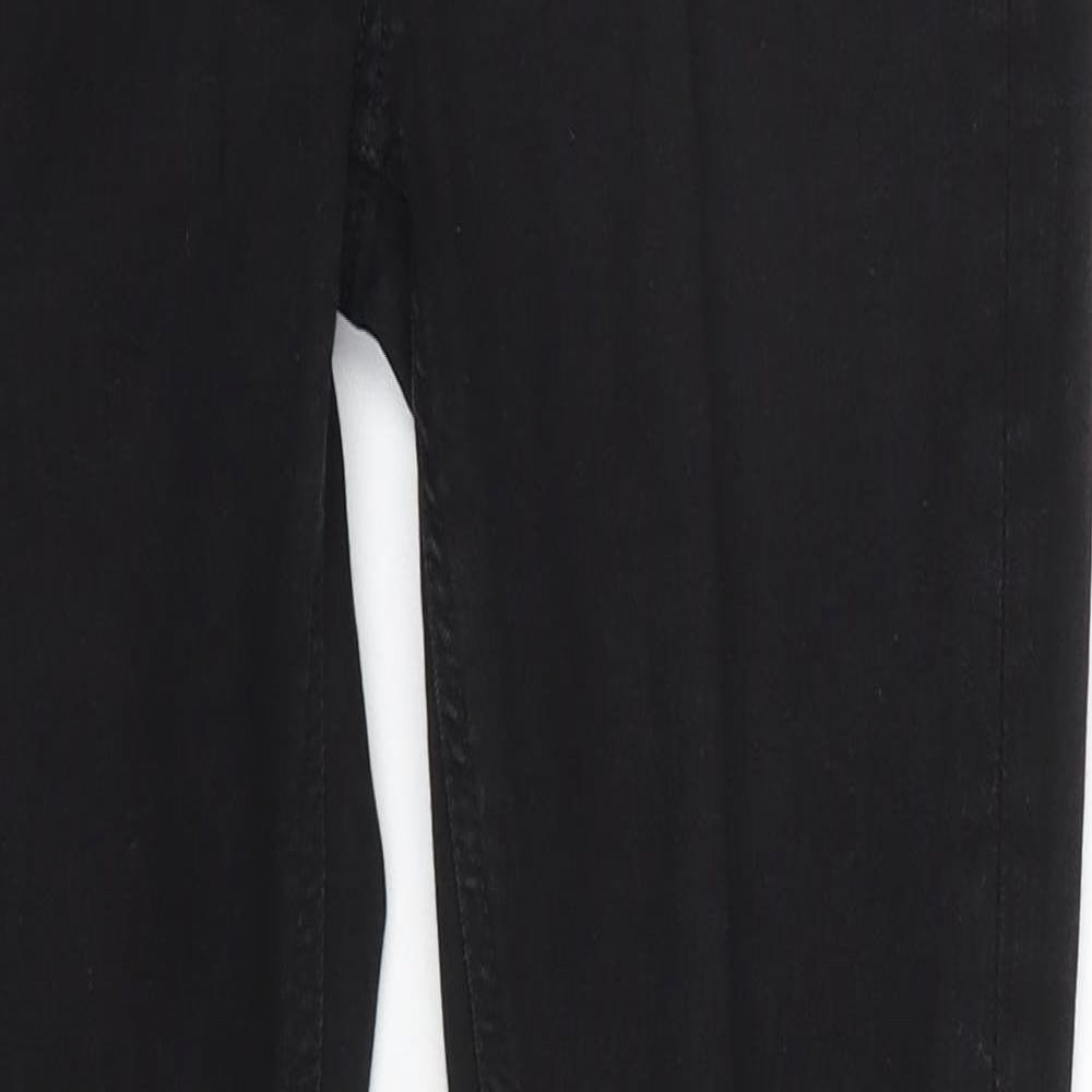 Marks and Spencer Womens Black  Cotton Skinny Jeans Size 6 L28 in Regular