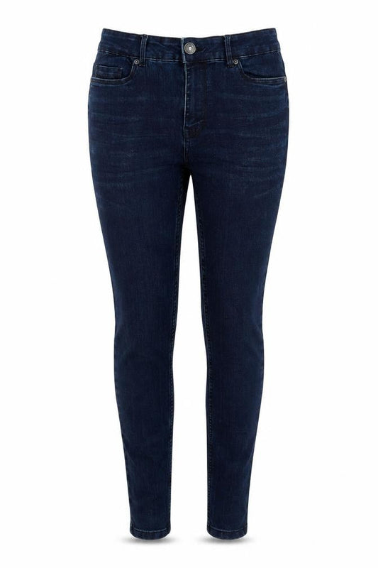 Peacocks Womens Blue  Cotton Skinny Jeans Size 30 in L31 in Regular