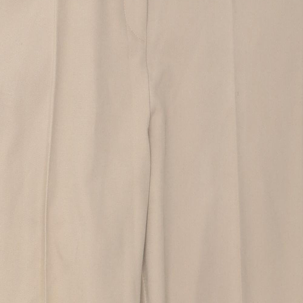 Dorothy Perkins Womens Beige  Polyester Trousers  Size 16 L27 in Regular