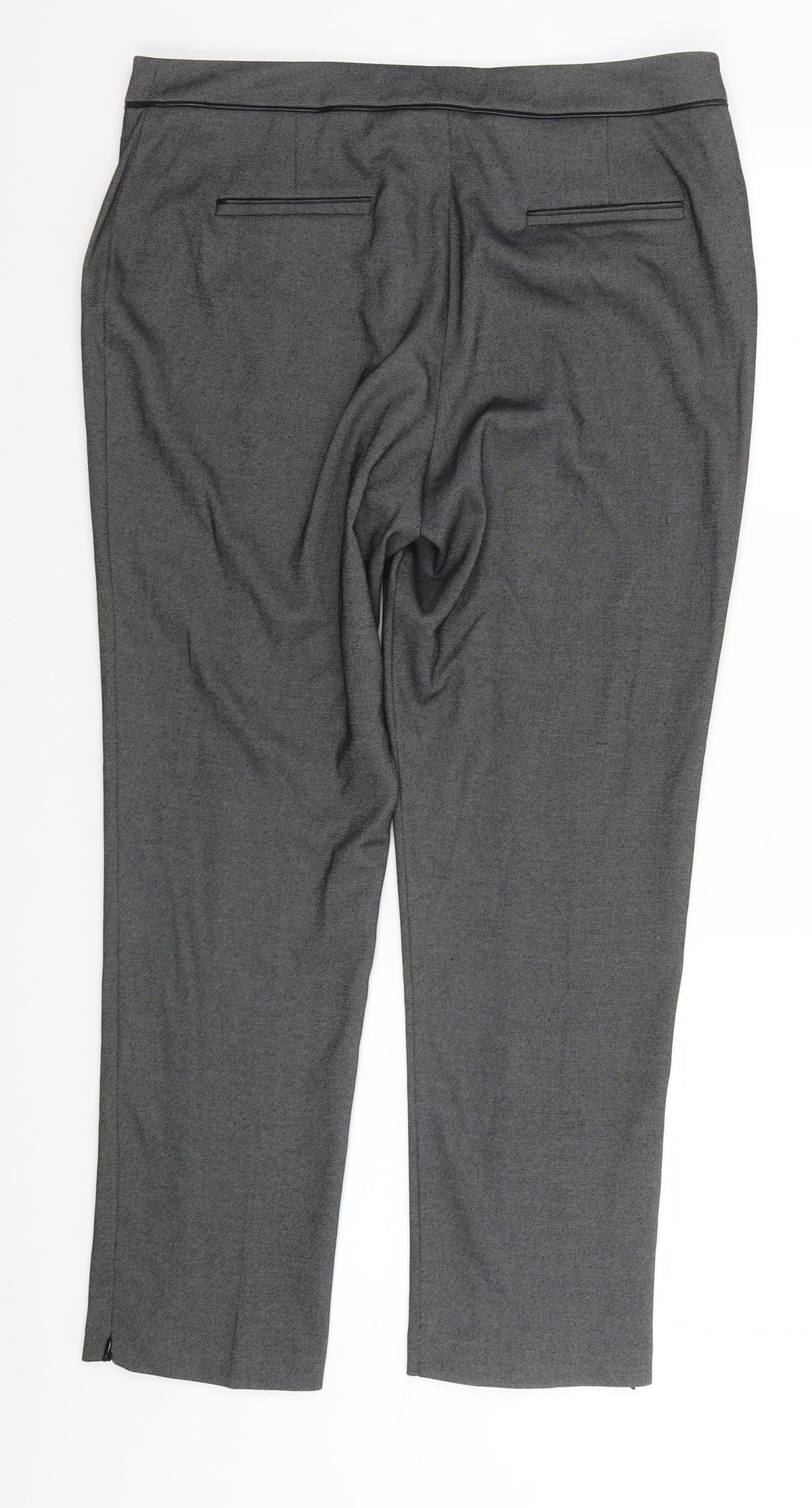 Very Womens Grey  Polyester Trousers  Size 14 L27 in Regular