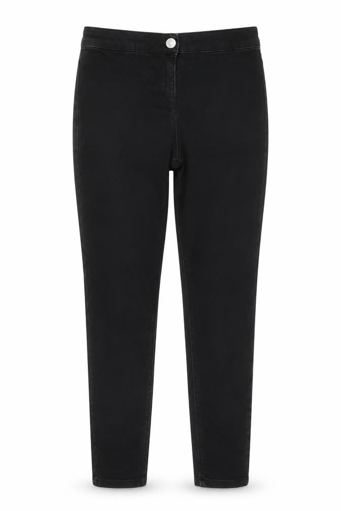 Papaya Womens Black  Cotton Skinny Jeans Size 10 L24 in Regular