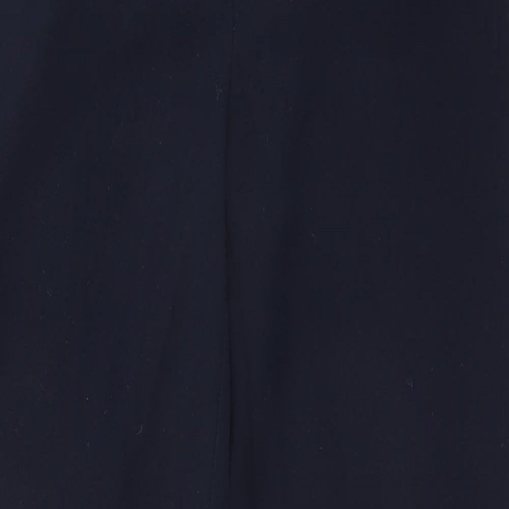 Marks and Spencer Womens Blue  Polyester Trousers  Size 8 L30 in Regular