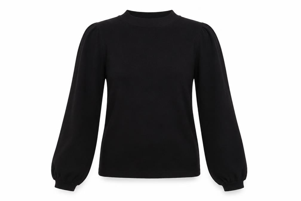 New Look Womens Black High Neck  Polyester Pullover Jumper Size S