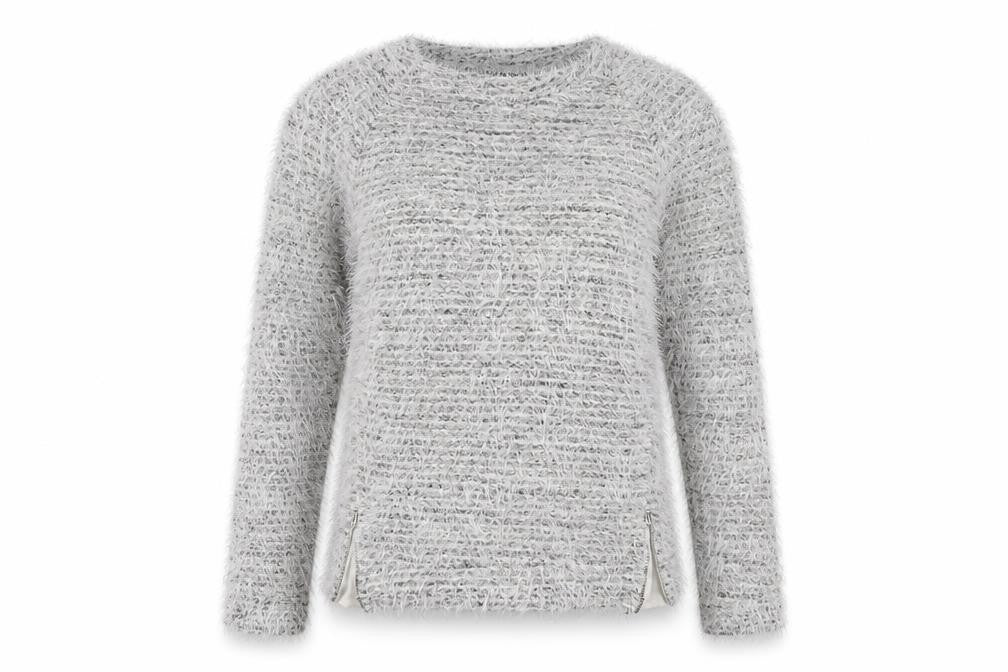 Matalan Girls Grey Crew Neck  Polyester Pullover Jumper Size 12-13 Years