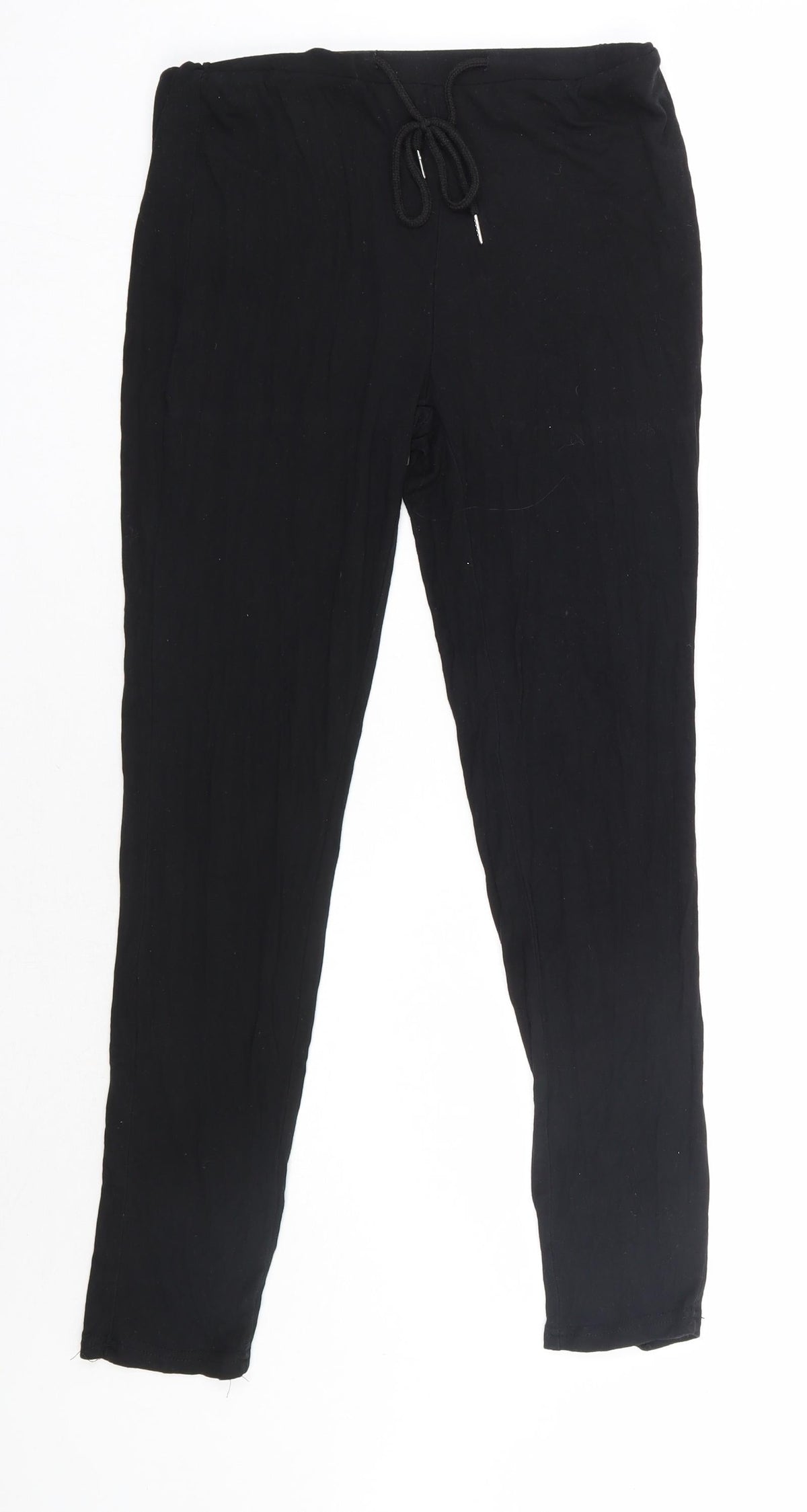 SheIn Womens Black  Polyester Jogger Trousers Size M L28 in Regular