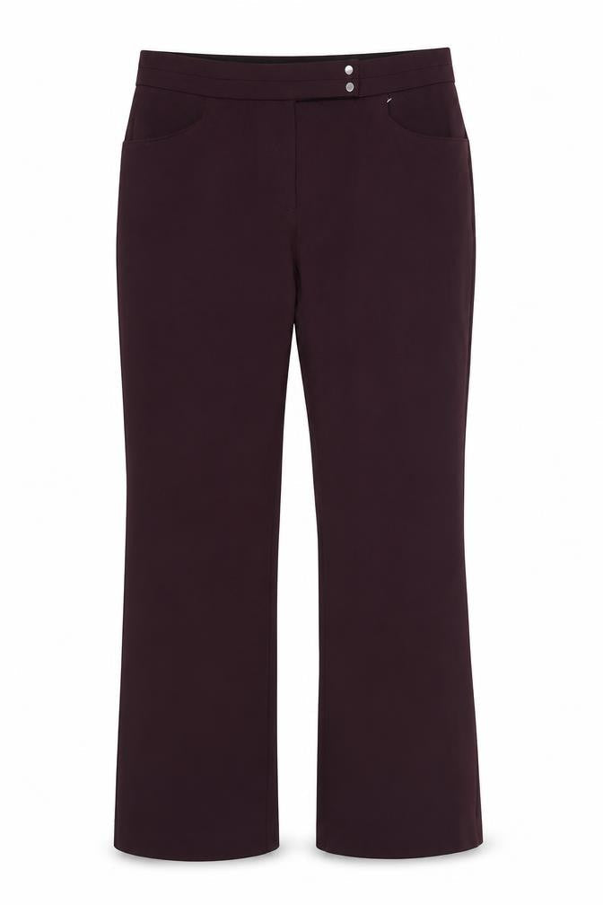 Marks & Spencer Womens Purple  Viscose Dress Pants Trousers Size 14 L25 in Regular