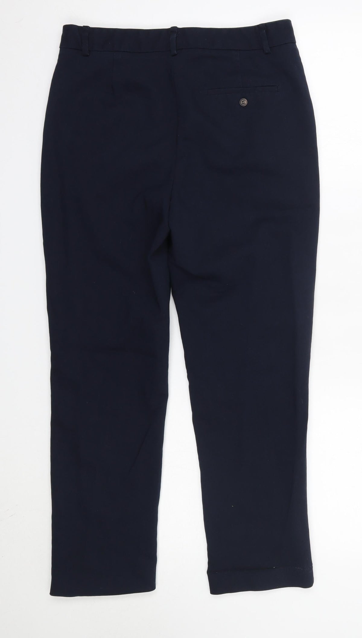 Zara Womens Blue  Cotton Dress Pants Trousers Size S L25 in Regular