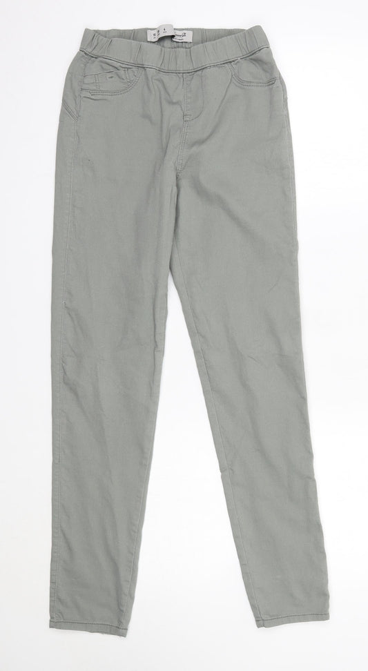 Primark Womens Green  Cotton Jegging Jeans Size 10 L29 in Regular