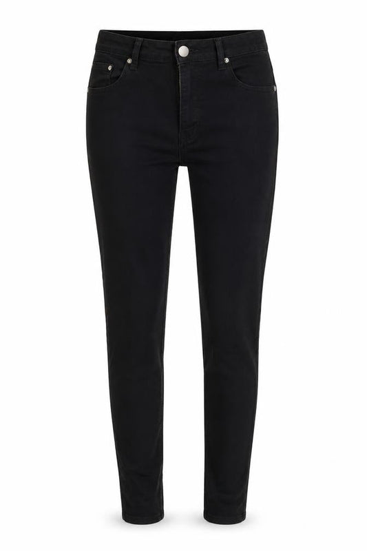 Boohoo Womens Black  Cotton Skinny Jeans Size 10 L26 in Regular